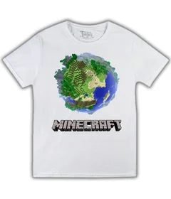 Прикольные футболки: Minecraft - глобус